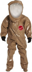 Dupont - Size S, Tan, Chemical, Disposable Encapsulated Suit - Attached Hood, Elastic Ankle, Elastic Wrist - Exact Tooling