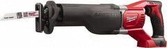 Milwaukee Tool - 18V, 0 to 3,000 SPM, Cordless Reciprocating Saw - 1-1/8" Stroke Length, 19" Saw Length, Lithium-Ion Batteries Not Included - Exact Tooling