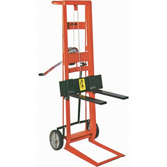 Wesco Industrial Products - 750 Lb Capacity, 40" Lift Height, Manual Winch Manually Operated Lift - Exact Tooling