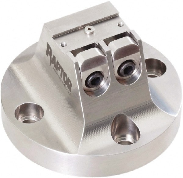 Raptor Workholding - 3/4" Jaw Width, 3" High x 4.97" Wide Dovetail Vise - For Use with 4 & 5 Axis Workholding Systems - Exact Tooling