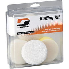 Dynabrade - 3" Diam Buffing Kit - Backing Pad Attachment - Exact Tooling