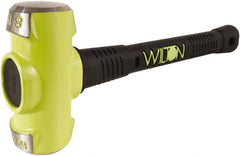 Wilton - 8 Lb Head, 16" Long Sledge Hammer - Steel Head, Steel Handle with Grip - Exact Tooling