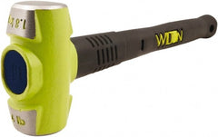 Wilton - 4 Lb Head, 12" Long Sledge Hammer - Steel Head, Steel Handle with Grip - Exact Tooling