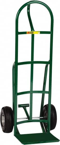 Little Giant - 800 Lb Capacity 49" OAH Hand Truck - 12 x 14" Base Plate, Loop Handle, Steel, Pneumatic Wheels - Exact Tooling