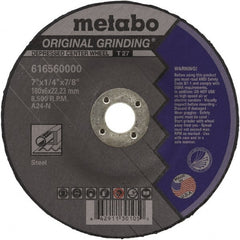 Metabo - Depressed-Center Wheels Wheel Diameter (Inch): 4-1/2 Wheel Thickness (Decimal Inch): 0.2500 - Exact Tooling