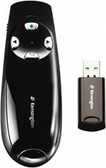 Kensington - Black Wireless Presenter - Use with Windows Vista, 7, Windows 8 - Exact Tooling