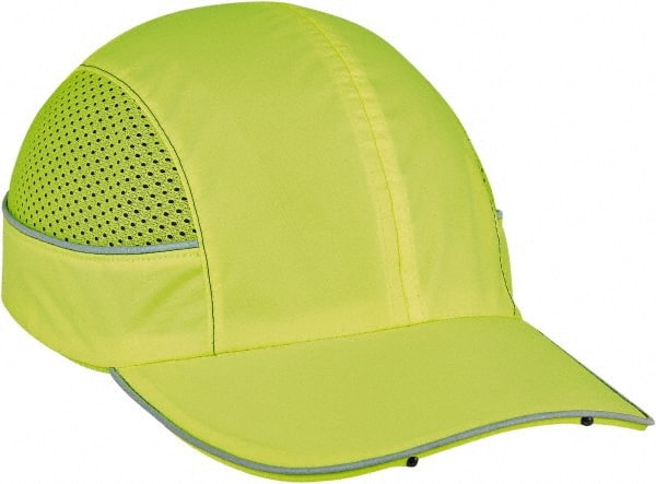 Ergodyne - Nylon Bump Cap with LED Lights - Adjustable Locking Strap, Vented, Lime - Exact Tooling