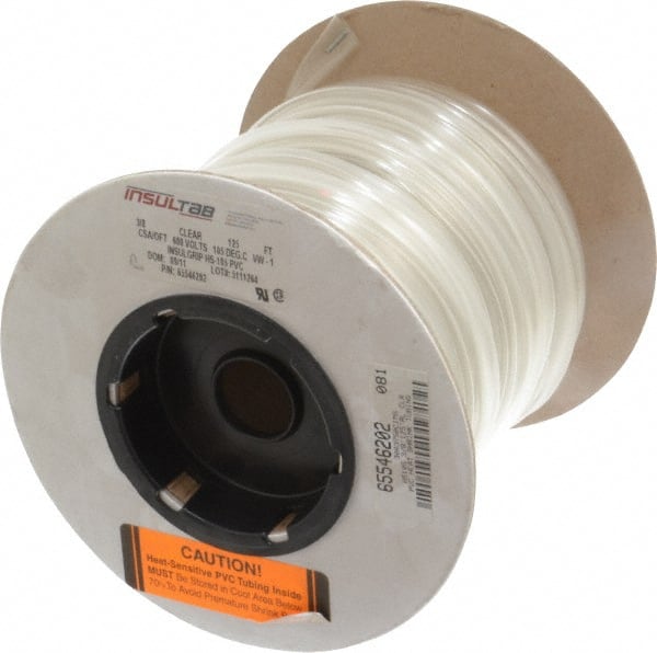 Made in USA - 2:1, PVC Heat Shrink Electrical Tubing - Clear - Exact Tooling