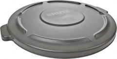 Rubbermaid - Round Lid for Use with 44 Gal Round Trash Cans - Gray, Plastic, For 2643 Brute Trash Cans - Exact Tooling