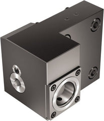 Sandvik Coromant - Left Hand Cut, C5 Modular Connection, Adapter/Mount Lathe Modular Clamping Unit - 50mm Square Shank Diam, 8.799" OAL, Through Coolant - Exact Tooling