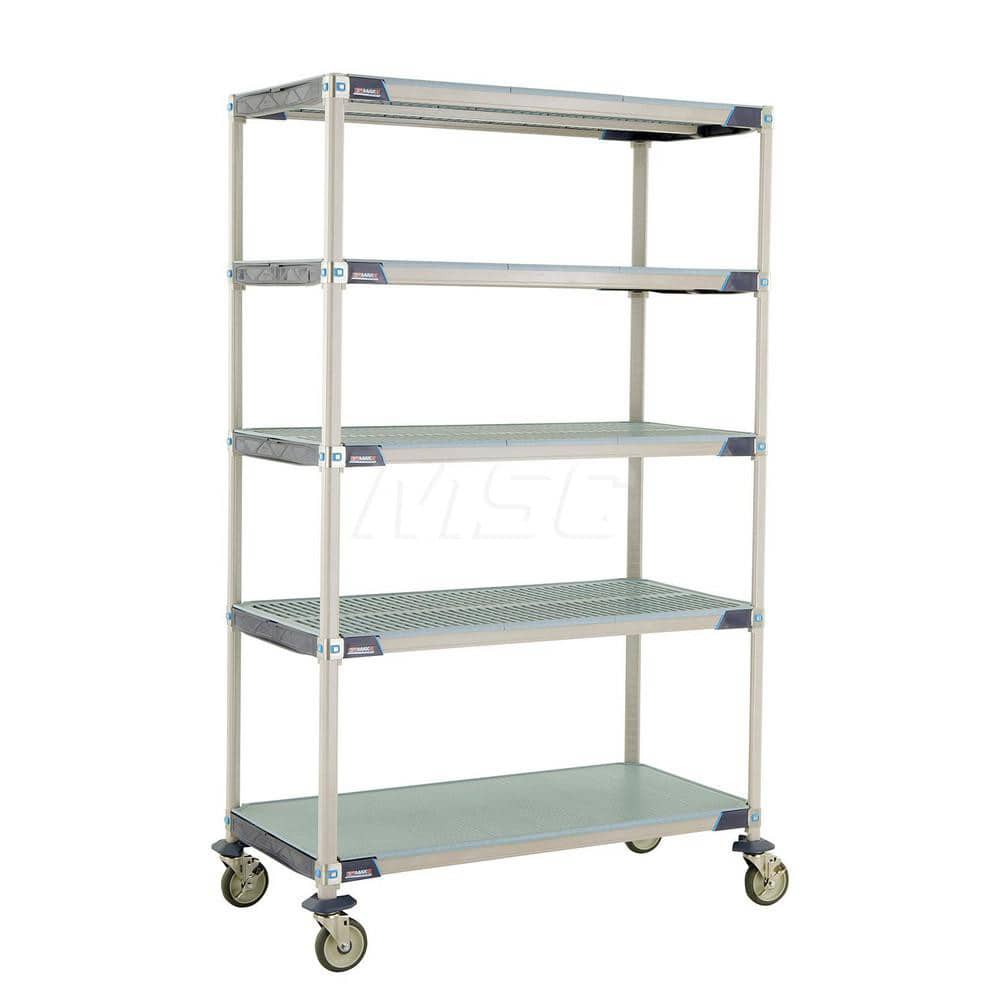 Metro - Carts; Type: Industrial Cart ; Load Capacity (Lb.): 900.000 ; Number of Shelves: 5 ; Width (Inch): 26-5/16 ; Length (Inch): 49-3/4 ; Height (Inch): 79-5/16 - Exact Tooling