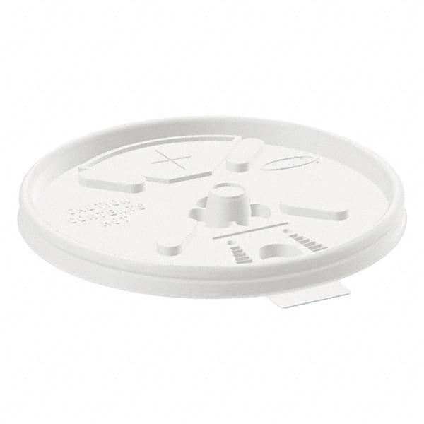 DART - Translucent Lids for 12-24 oz Foam Cups, Straw Slot, 1000/Carton - Exact Tooling