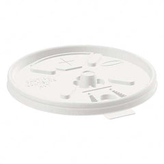 DART - Translucent Lids for 12-24 oz Foam Cups, Straw Slot, 1000/Carton - Exact Tooling