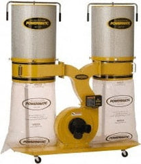Jet - 115/230 Volt Dust Collector - 236 CFM Air Flow, 10-1/2" Static Pressure Water Level - Exact Tooling