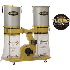 Jet - 230/460 Volt Dust Collector - 236 CFM Air Flow, 11.31" Static Pressure Water Level - Exact Tooling
