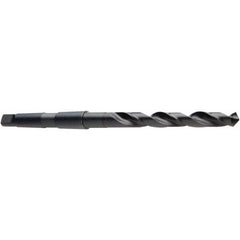 DORMER - 50mm, 4MT 118° Point High Speed Steel Taper Shank Drill Bit - Exact Tooling