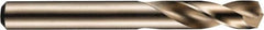 DORMER - 7.3mm 135° Spiral Flute High Speed Steel Screw Machine Drill Bit - Bright Finish, Right Hand Cut, 34mm Flute Length, 74mm OAL, Split Point, Straight Shank - Exact Tooling