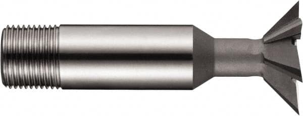 DORMER - 38mm Diam x 10.5mm Width of Cut, 45° Included Angle, High Speed Steel Dovetail Cutter - Uncoated - Exact Tooling