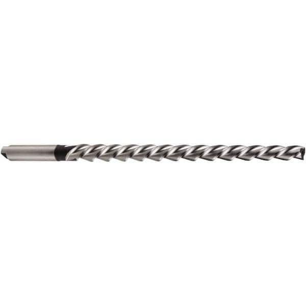 DORMER - 10mm Pin, 0.528" Diam, 0.3901" Small End, 12.5mm Diam Tanged Shank, 175mm Flute, Taper Pin Reamer - Exact Tooling