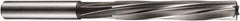 DORMER - 2.5mm High Speed Steel 4 Flute Chucking Reamer - Spiral Flute, 2.48mm Straight Shank, 29mm Flute Length, 58mm OAL - Exact Tooling