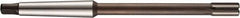 DORMER - 17mm Solid Carbide 6 Flute Chucking Reamer - Straight Flute, 2MT Morse Taper Shank, 22mm Flute Length, 214mm OAL - Exact Tooling