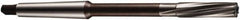 DORMER - 9mm Solid Carbide 6 Flute Chucking Reamer - Spiral Flute, 1MT Morse Taper Shank, 36mm Flute Length, 162mm OAL - Exact Tooling