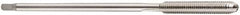 DORMER - M12x1.75 Metric Coarse 6H 3 Flute Bright Finish Cobalt Straight Flute Machine Tap - Taper, Right Hand Thread, 180mm OAL, 50mm Thread Length, Oversize - Exact Tooling