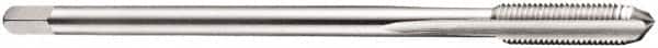 DORMER - M16x1.50 Metric Fine 6H 4 Flute Bright Finish Cobalt Straight Flute Machine Tap - Bottoming, Left Hand Thread, 100mm OAL, 21mm Thread Length, Oversize - Exact Tooling