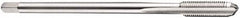 DORMER - M18x1.50 Metric Fine 6H 4 Flute Bright Finish Cobalt Straight Flute Machine Tap - Bottoming, Left Hand Thread, 110mm OAL, 24mm Thread Length, Oversize - Exact Tooling