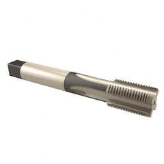 DORMER - 3/8-19" BSPP, 4 Flutes, Bottoming Chamfer, Bright Finish, Cobalt British Standard Pipe Tap - Series E282 - Exact Tooling