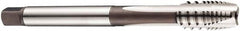 DORMER - M12x1.75 Metric Coarse, 3 Flute, Bright Finish, Cobalt Spiral Point Tap - Plug Chamfer, Right Hand Thread, 110mm OAL, 23mm Thread Length, 9mm Shank Diam, 6H Class of Fit, Series E266 - Exact Tooling