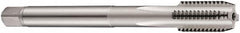 DORMER - M22x2.50 Metric Coarse 6H 4 Flute Bright Finish Cobalt Straight Flute Machine Tap - Bottoming, Left Hand Thread, 140mm OAL, 34mm Thread Length, Oversize - Exact Tooling