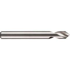 DORMER - 5mm Body Diam, 90°, 62mm OAL, Solid Carbide Spotting Drill - Exact Tooling