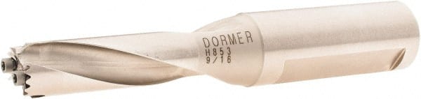 DORMER - 13.5 to 14.5mm Diam, 3xD, 3/4" Shank Diam, 52.5mm Flute, 116.5mm OAL, Replaceable Tip Drill - H853 Toolholder, Series H853 - Exact Tooling