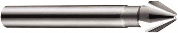 DORMER - 8mm Shank Diam, 3 Flute 60° High Speed Steel Countersink - Exact Tooling