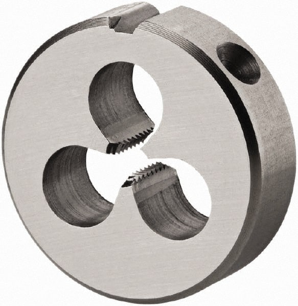 DORMER - M30x3.50 Metric Coarse Thread, High Speed Steel Round Die - 25mm Thick, Right Hand Thread, Series F100 - Exact Tooling