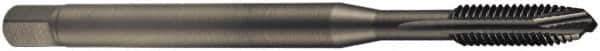 DORMER - 5/8-18 UNF, 3 Flute, Oxide Finish, Cobalt Spiral Point Tap - Bottoming Chamfer, Right Hand Thread, 110mm OAL, 25mm Thread Length, 12mm Shank Diam, 2B Class of Fit, Series EP31 - Exact Tooling