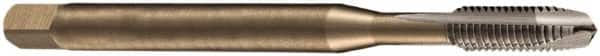 DORMER - 5/16-18 UNC, 3 Flute, Bright Finish, Cobalt Spiral Point Tap - Plug Chamfer, Right Hand Thread, 90mm OAL, 18mm Thread Length, 8mm Shank Diam, 2B Class of Fit, Series EP20 - Exact Tooling
