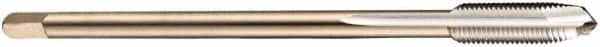 DORMER - M8x0.75 Metric Fine, 3 Flute, Bright Finish, Cobalt Spiral Point Tap - Plug Chamfer, Right Hand Thread, 80mm OAL, 15mm Thread Length, 6mm Shank Diam, 6H Class of Fit, Series EP10 - Exact Tooling