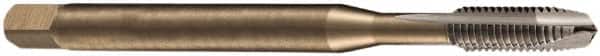 DORMER - M22x2.50 Metric Coarse, 4 Flute, Bright Finish, Cobalt Spiral Point Tap - Plug Chamfer, Right Hand Thread, 140mm OAL, 34mm Thread Length, 18mm Shank Diam, 6H Class of Fit, Series EP006H - Exact Tooling