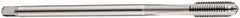 DORMER - M8x1.25 Metric Coarse 6H 3 Flute Bright Finish Cobalt Straight Flute Machine Tap - Taper, Right Hand Thread, 97mm OAL, 17mm Thread Length, Oversize - Exact Tooling