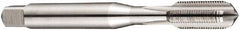 DORMER - 7/16-24 UN 2B 3 Flute Bright Finish High Speed Steel Straight Flute Machine Tap - Bottoming, Right Hand Thread, 85mm OAL, 19mm Thread Length, Oversize - Exact Tooling