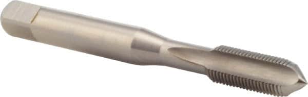 DORMER - 5/16-32 UN 2B 3 Flute Bright Finish High Speed Steel Straight Flute Machine Tap - Bottoming, Right Hand Thread, 72mm OAL, 16mm Thread Length, Oversize - Exact Tooling