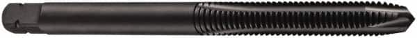 DORMER - BA2x0.81 BA, 3 Flute, Oxide Finish, High Speed Steel Spiral Point Tap - Plug Chamfer, Right Hand Thread, 58mm OAL, 12mm Thread Length, 5mm Shank Diam, Series E545 - Exact Tooling