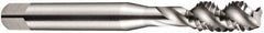 DORMER - BA8x0.43 BA 3 Flute Bottoming Spiral Flute Tap - High Speed Steel, Oxide Finish, 44.5mm OAL, Right Hand Flute, Right Hand Thread, Series E544 - Exact Tooling