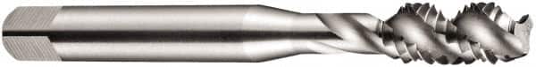 DORMER - BA4x0.66 BA 3 Flute Bottoming Spiral Flute Tap - High Speed Steel, Oxide Finish, 50mm OAL, Right Hand Flute, Right Hand Thread, Series E544 - Exact Tooling