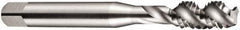 DORMER - 1/4-26 BSF 3 Flute Bottoming Spiral Flute Tap - High Speed Steel, Oxide Finish, 66mm OAL, Right Hand Flute, Right Hand Thread, Series E538 - Exact Tooling