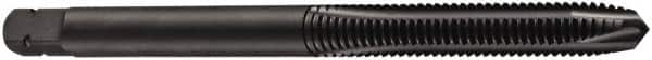 DORMER - 1/2-12 BSW, 3 Flute, Oxide Finish, High Speed Steel Spiral Point Tap - Plug Chamfer, Right Hand Thread, 89mm OAL, 22mm Thread Length, 9mm Shank Diam, Series E534 - Exact Tooling