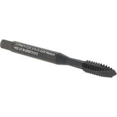 DORMER - 3/16-24 BSW, 3 Flute, Oxide Finish, High Speed Steel Spiral Point Tap - Plug Chamfer, Right Hand Thread, 58mm OAL, 11mm Thread Length, 5mm Shank Diam, Series E534 - Exact Tooling