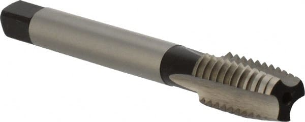 DORMER - 1/2-12 BSW 3 Flute Bright Finish High Speed Steel Straight Flute Machine Tap - Plug, Right Hand Thread, 89mm OAL, 22mm Thread Length, Oversize - Exact Tooling